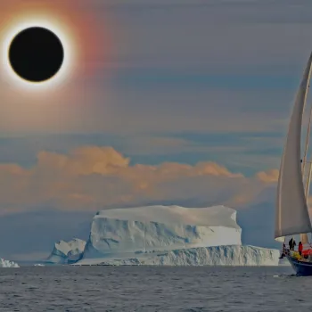 Groenland - Eclipse totale de soleil